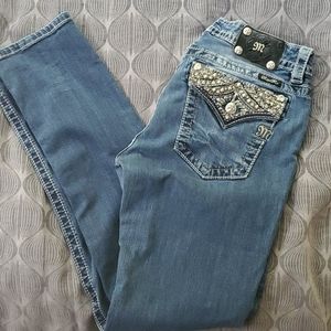 Miss me studded straight leg jeans